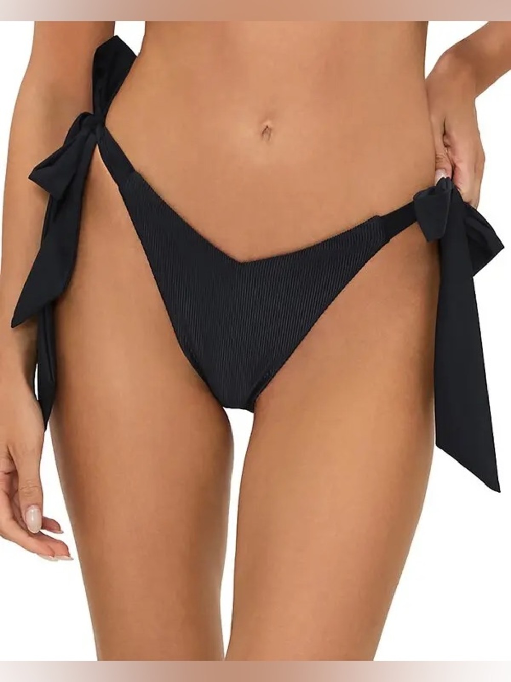 New! Beach Riot Philippa Side Tie Bikini Bottom Black XL 34773